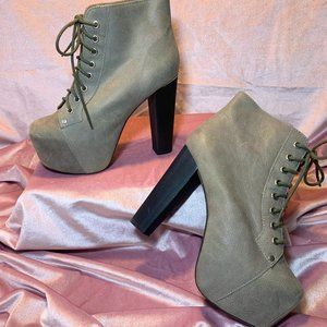 Like NEW! Jeffrey Campbell "Lita" Grey Boot